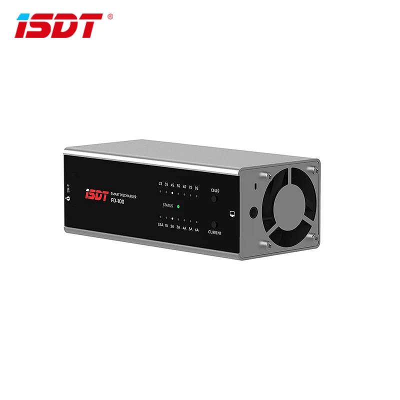 ISDT FD-100 Smart Control Discharger 80W/8A Discharing Capacity 2-8s 6-35v Lipo Battery Discharging with Maximum 80W Capacity Di
ISDT FD-100 Smart Control Discharger 80W/8A Discharing Capacity 2-8s 6-35v Lipo Battery Discharging with Maximum 80W Capacity Di