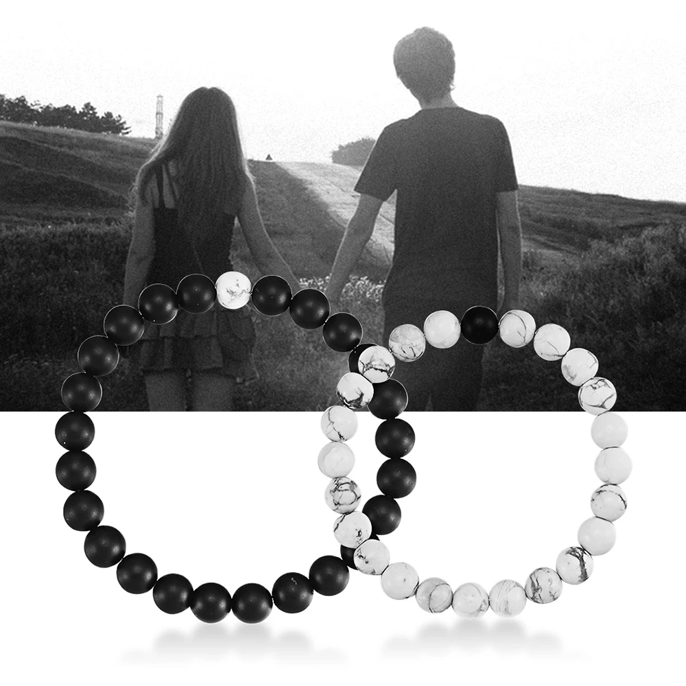 Howlite Beads Aromatherapy Lava Stone Couple Bracelet His and Hers Love Bead Bracelet Fitness Hologram Women Men Bracelet
Howlite Beads Aromatherapy Lava Stone Couple Bracelet His and Hers Love Bead Bracelet Fitness Hologram Women Men Bracelet
