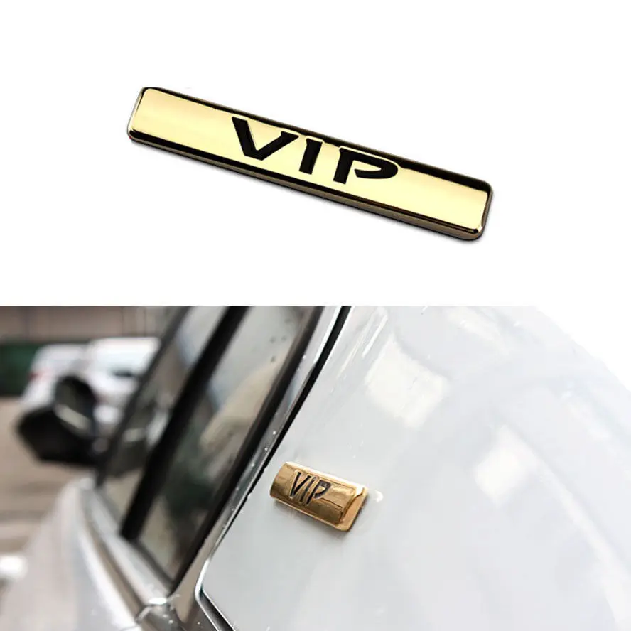 Auto 3D 100% Metal Glod VIP Body Side Decal Sticker for Car Truck Emblem Bagde Car Styling Auto Accessories Car Stickers
Auto 3D 100% Metal Glod VIP Body Side Decal Sticker for Car Truck Emblem Bagde Car Styling Auto Accessories Car Stickers