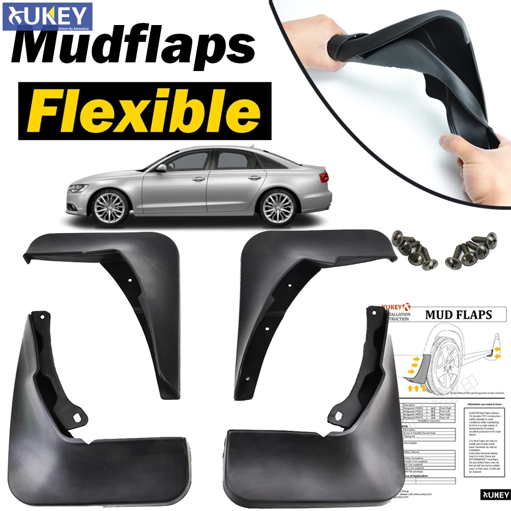 Molded Mud Flaps Accessories Fit For Audi A6 C7 2011-2015 Mud Flap Splash Guards Front & Rear Sedan Avant Quattro 2012 2013 2014
Molded Mud Flaps Accessories Fit For Audi A6 C7 2011-2015 Mud Flap Splash Guards Front & Rear Sedan Avant Quattro 2012 2013 2014