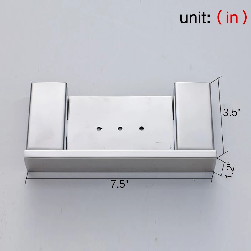 Smooth Mirror Solid Square SUS 304 Stainless Steel Bathroom Soap Dish Holder Modern Bathroom Soap Dish Set N7000-7
Smooth Mirror Solid Square SUS 304 Stainless Steel Bathroom Soap Dish Holder Modern Bathroom Soap Dish Set N7000-7