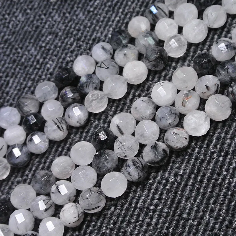 6-12mm Natural Black Rutilated Quartz Beads Round Faceted DIY Loose Beads For Jewelry Making beads Accessories 15'' Women Gift
6-12mm Natural Black Rutilated Quartz Beads Round Faceted DIY Loose Beads For Jewelry Making beads Accessories 15'' Women Gift