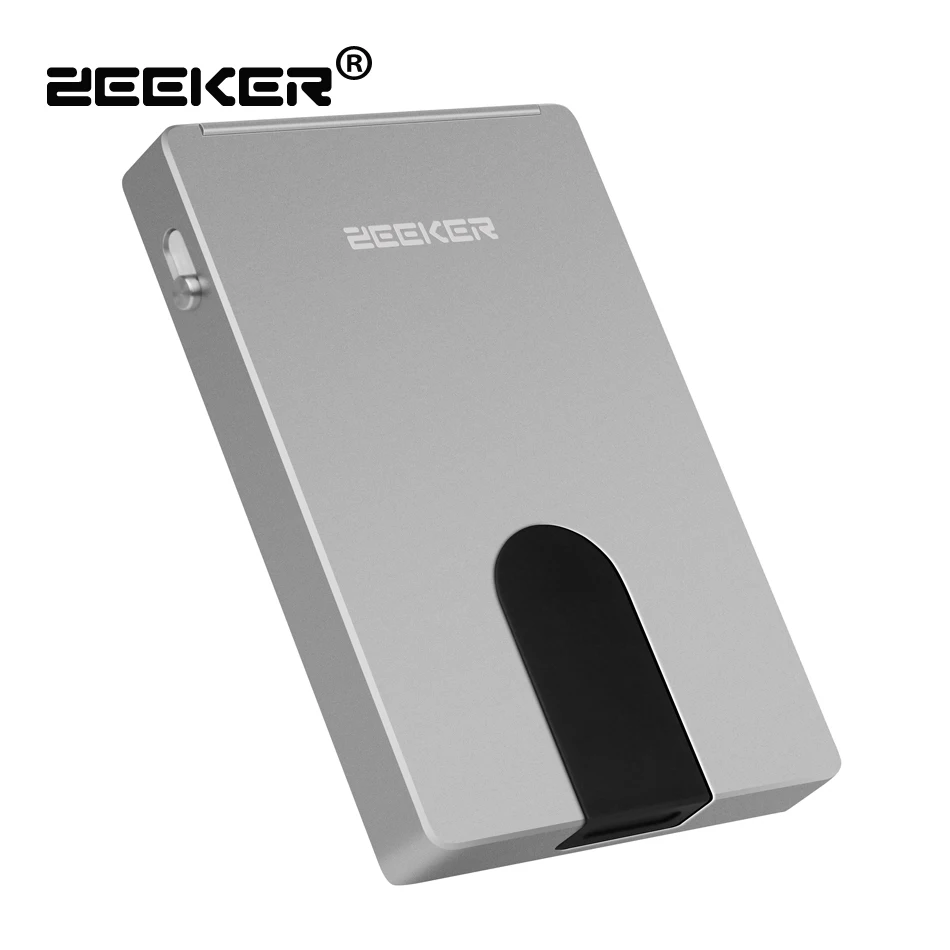 ZEEKER новый держатель для кредитных карт с RFID, анти-вор, тонкий мужской металлический кошелек, брендовый модный зажим для денег
ZEEKER новый держатель для кредитных карт с RFID, анти-вор, тонкий мужской металлический кошелек, брендовый модный зажим для денег