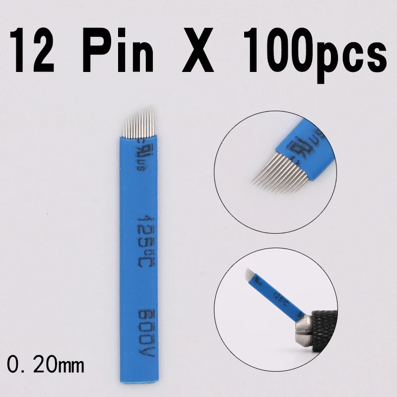0.20mm 12 Flex Laminas Tebori 12 pin Microblading Needles Permanent Makeup Eyebrow Tatoo Blade For Manual Tattoo Pen Machine
0.20mm 12 Flex Laminas Tebori 12 pin Microblading Needles Permanent Makeup Eyebrow Tatoo Blade For Manual Tattoo Pen Machine