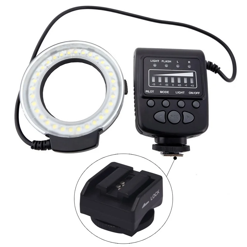 Светодиодная кольцевая макровспышка Mcoplus FC100 + SH21 для Sony RX100M2 RX1 RX1R A6000 A7 A7R A7S NEX 6 A3000