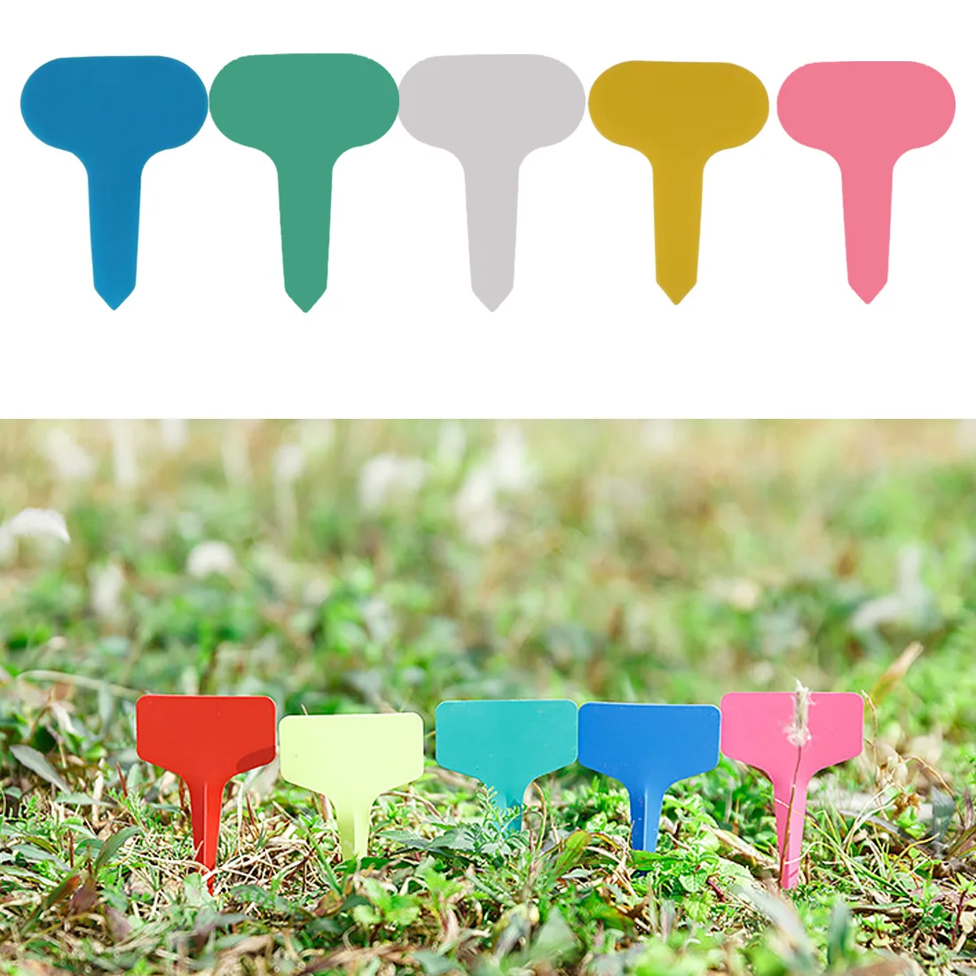 Plastic label T-type plant tag garden ornament gardening label nursery flower tag 10 color reusable plant tag
Plastic label T-type plant tag garden ornament gardening label nursery flower tag 10 color reusable plant tag