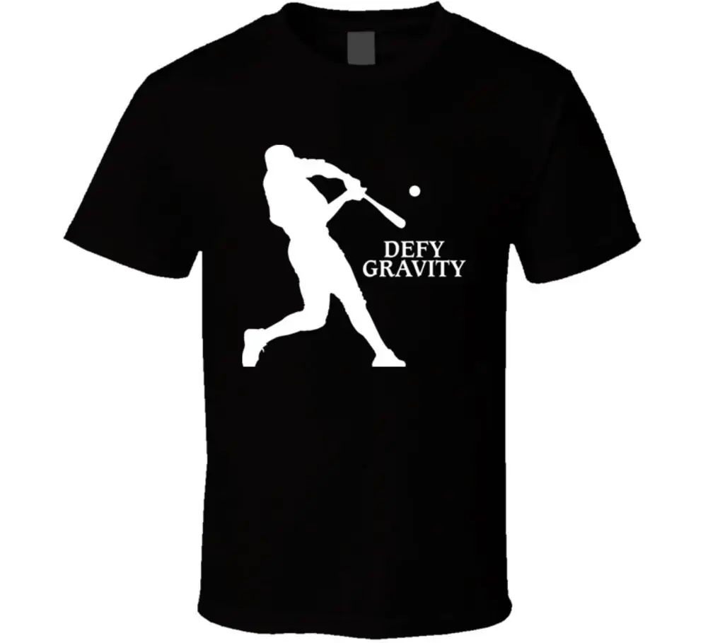 Aaron Judge Home Derby Champ Devy Gravity New York Черная бейсбольная форма летняя модная футболка с