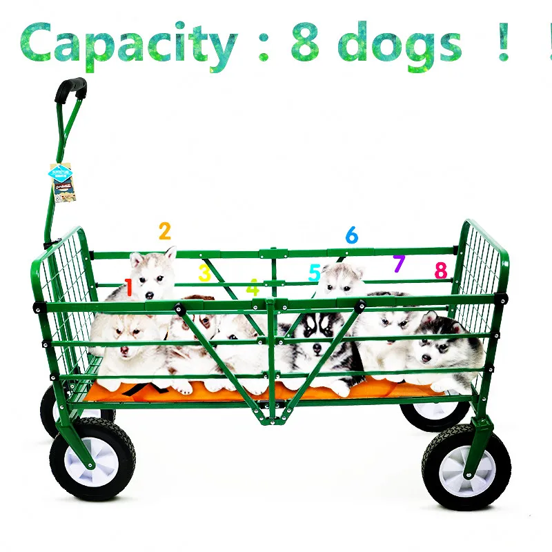4 wheel pet cart outdoor luxury large size folded pet cat dog pet cart can load many dogs
4 wheel pet cart outdoor luxury large size folded pet cat dog pet cart can load many dogs