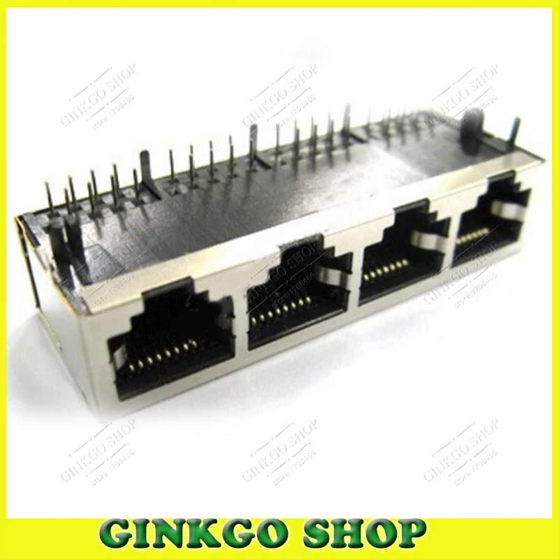 10pcs/lot 59/1x4 Shield Type 90 Degree 4 Port RJ45 LAN Modular Network Connector Free Shipping
10pcs/lot 59/1x4 Shield Type 90 Degree 4 Port RJ45 LAN Modular Network Connector Free Shipping