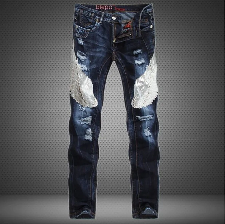 Sequin Mens Jeans Male Eagle Wings Embroidery Stitching Sequins Hole Jeans Slim Pants Ribbed Mens Robin Jeans
Sequin Mens Jeans Male Eagle Wings Embroidery Stitching Sequins Hole Jeans Slim Pants Ribbed Mens Robin Jeans
