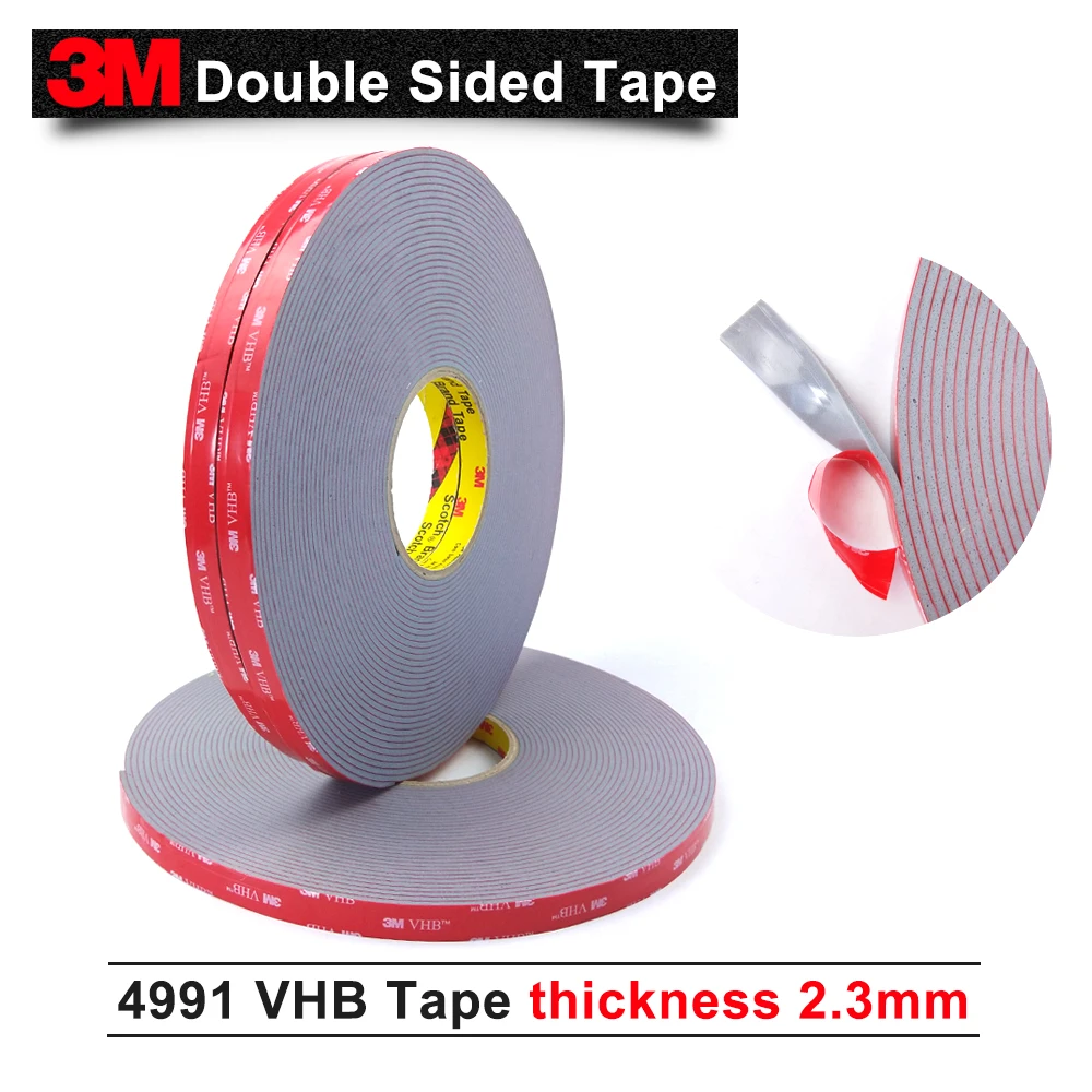 3M double sided tape/3M VHB 4991 acrylic adhesive/Outstanding durability performance/ 8mm*16.5m*5rolls/we can offer other size
3M double sided tape/3M VHB 4991 acrylic adhesive/Outstanding durability performance/ 8mm*16.5m*5rolls/we can offer other size