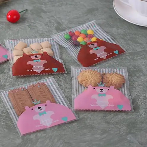 100pcs/lot Cute Bear Cookie Packaging Bags Self-adhesive Plastic Bags for Biscuits Wedding Decoration 10*10cm
100pcs/lot Cute Bear Cookie Packaging Bags Self-adhesive Plastic Bags for Biscuits Wedding Decoration 10*10cm