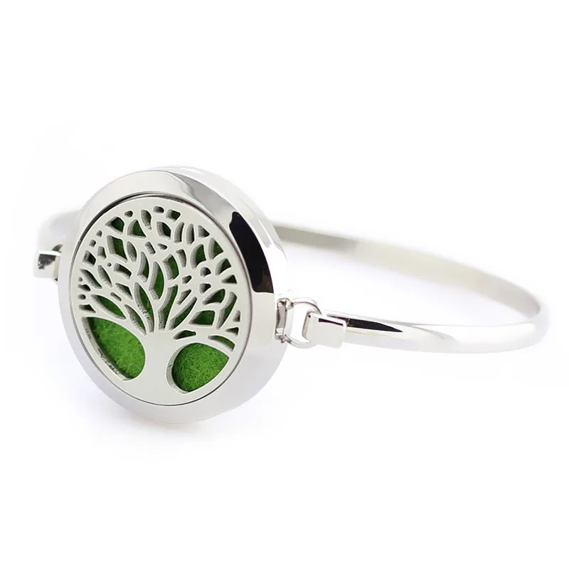 Fashion Stainless Steel Tree Of Life Perfume Locket Bracelet Aromatherapy Essential Oils Diffuser Locket Bangle 5pcs(Free Pads) 
Fashion Stainless Steel Tree Of Life Perfume Locket Bracelet Aromatherapy Essential Oils Diffuser Locket Bangle 5pcs(Free Pads)