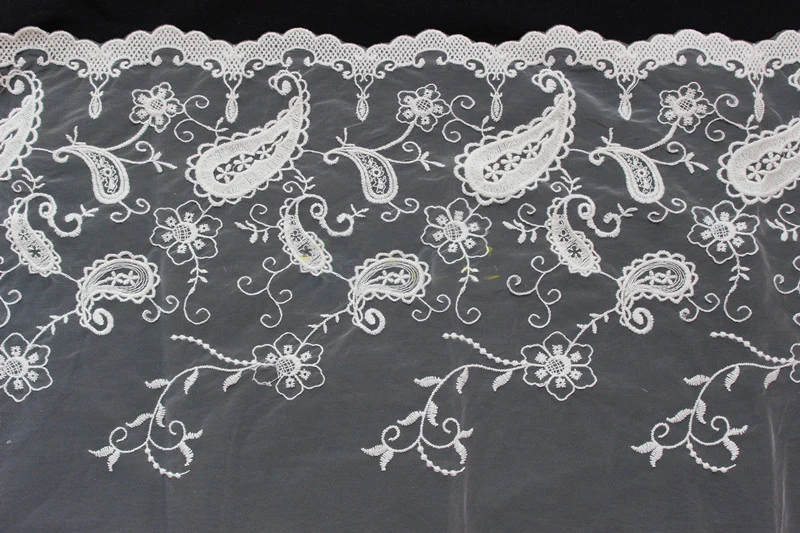5 yard 35cm 13.77" wide ivory tulle mesh gauze fabric cotton embroidered tapes lace trim ribbon 1068866QL4K32
5 yard 35cm 13.77" wide ivory tulle mesh gauze fabric cotton embroidered tapes lace trim ribbon 1068866QL4K32