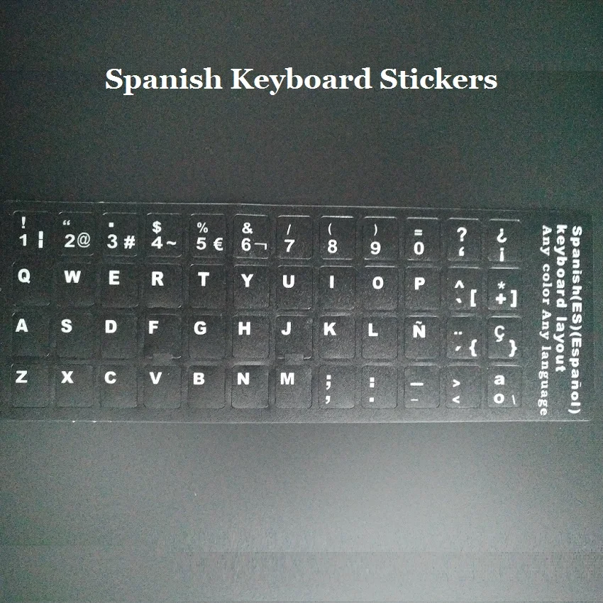 1000pcs/lot ES ESP Spanish Matte Keyboard Stickers For Macbook Laptop Notbook PC Computer Keyboard Protector Sticker
1000pcs/lot ES ESP Spanish Matte Keyboard Stickers For Macbook Laptop Notbook PC Computer Keyboard Protector Sticker