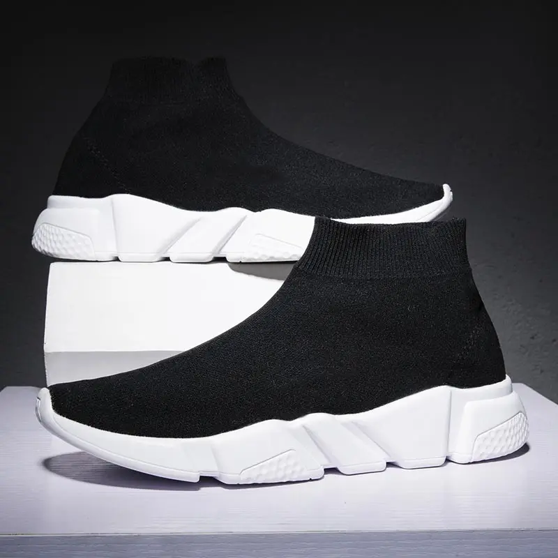 Large Size High Top Sock Sneakers Women Sport Shoes Sports Female Breathable Running Shoes Men Black Calzado Mujer 2019 A-246
Large Size High Top Sock Sneakers Women Sport Shoes Sports Female Breathable Running Shoes Men Black Calzado Mujer 2019 A-246