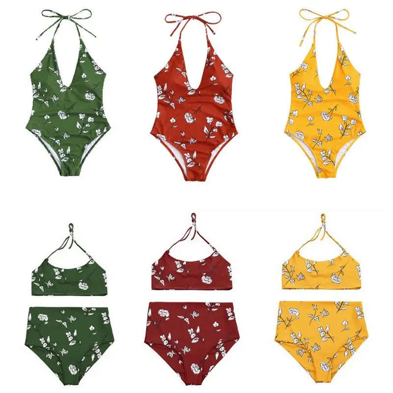 Hot Plus Size Swimwear Female One Piece Swimsuit Women Vintage Bathing Suit 2018 One-Piece Retro Swimsuits 6 Colors | Спорт и