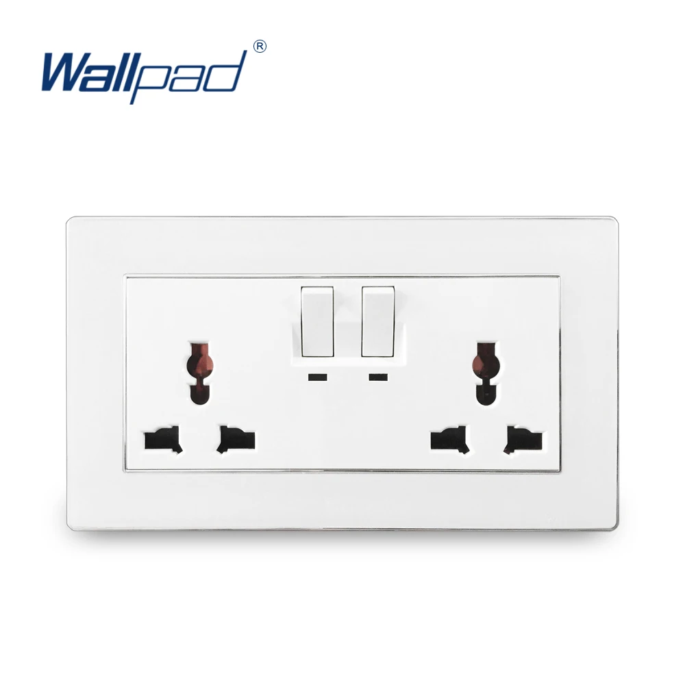 146 Double 13A Universal Switched Socket Wallpad Luxury Acrylic Panel 110V-250V 146*86mm
146 Double 13A Universal Switched Socket Wallpad Luxury Acrylic Panel 110V-250V 146*86mm