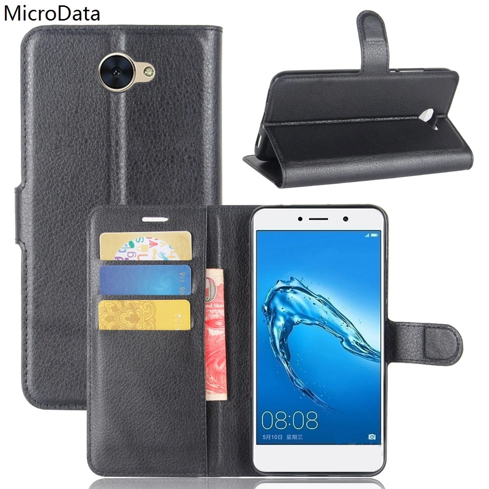 Роскошный флип чехол из искусственной кожи для huawei Y7 Y 7 TRT LX1 LX2 LX3 5 дюймов кожаный