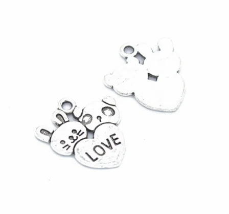 140pcs charms rabbit bear love alloy Pendants Antique SILVER bronze 20*18mm 1.5g Handmade Jewelry Making DIY accessories
140pcs charms rabbit bear love alloy Pendants Antique SILVER bronze 20*18mm 1.5g Handmade Jewelry Making DIY accessories