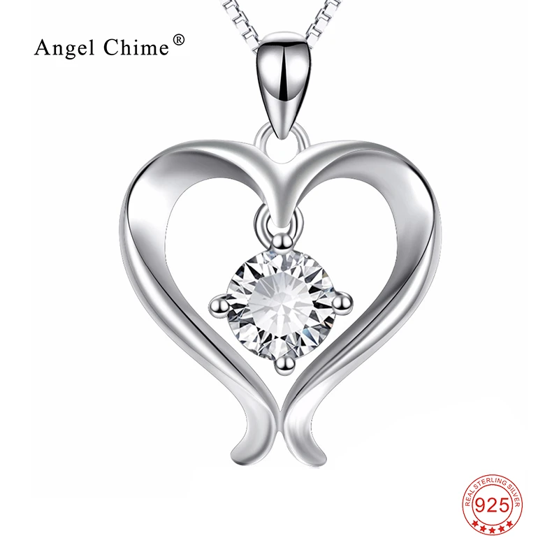 Women Fashion AAA Cubic Zirconia Love Heart 925 Sterling Silver Pendant Statement Necklaces Collier Kolye Gift For Female
Women Fashion AAA Cubic Zirconia Love Heart 925 Sterling Silver Pendant Statement Necklaces Collier Kolye Gift For Female