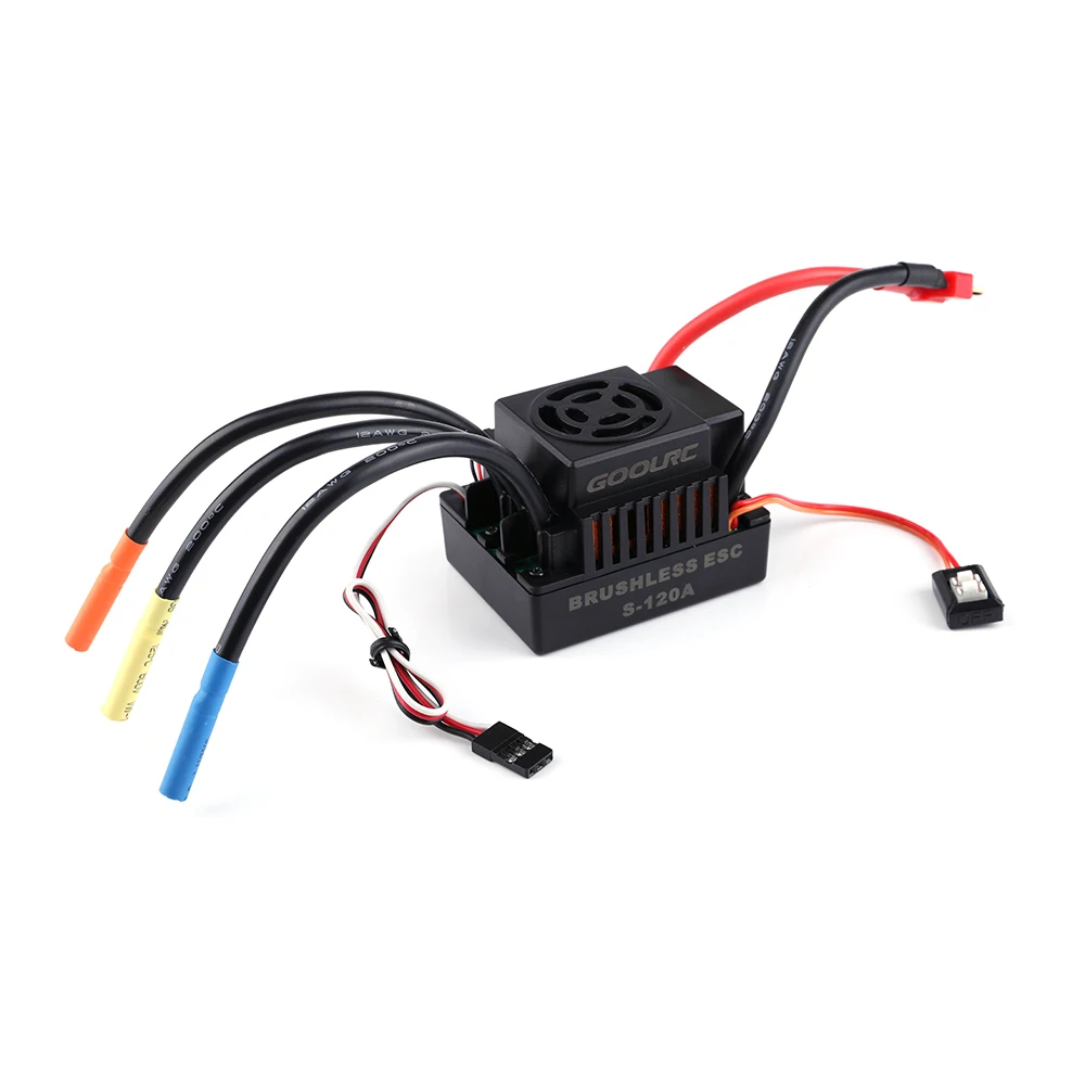 GoolRC S-120A бесщеточный ESC электрический регулятор скорости с 6,1 V/3A SBEC для 1/8 RC Car Boat
GoolRC S-120A бесщеточный ESC электрический регулятор скорости с 6,1 V/3A SBEC для 1/8 RC Car Boat