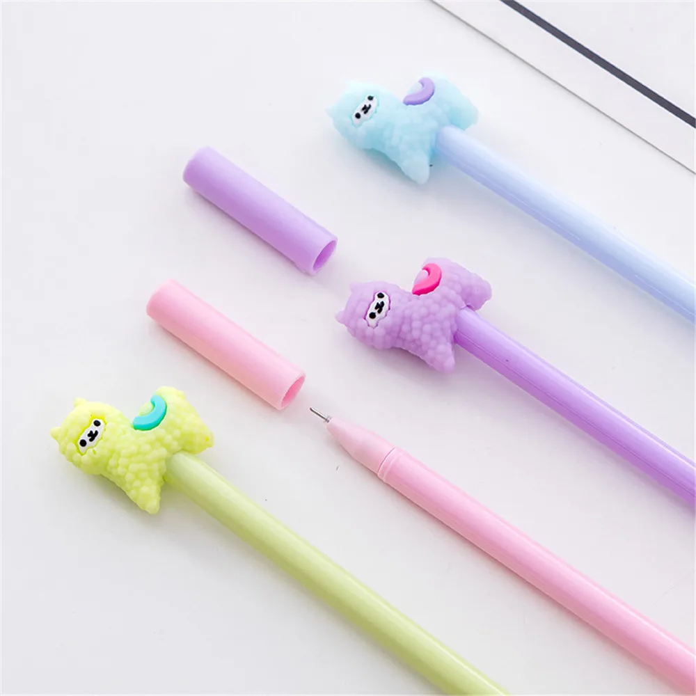 2pcs Cute Cartoon Alpaca Gel Pens Black Ink Signature Pens for School Office Writing Supplies Kawaii Stationery Kids Praise Gift
2pcs Cute Cartoon Alpaca Gel Pens Black Ink Signature Pens for School Office Writing Supplies Kawaii Stationery Kids Praise Gift