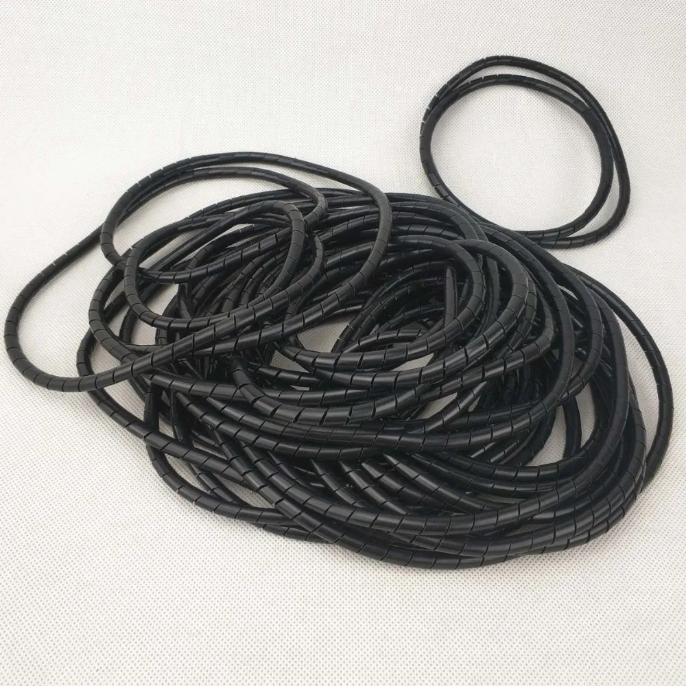 Spiral Cable Wire Wrap Tube Wind Harness Protection Belt Computer Manage Cord Black/Transparent White Color
Spiral Cable Wire Wrap Tube Wind Harness Protection Belt Computer Manage Cord Black/Transparent White Color