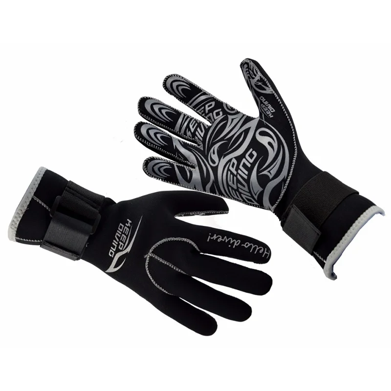 Neoprene Scuba Dive Gloves Snorkeling Equipment Anti Scratch Keep Warm Material Winter Swim Spearfishing 3mm | Спорт и развлечения