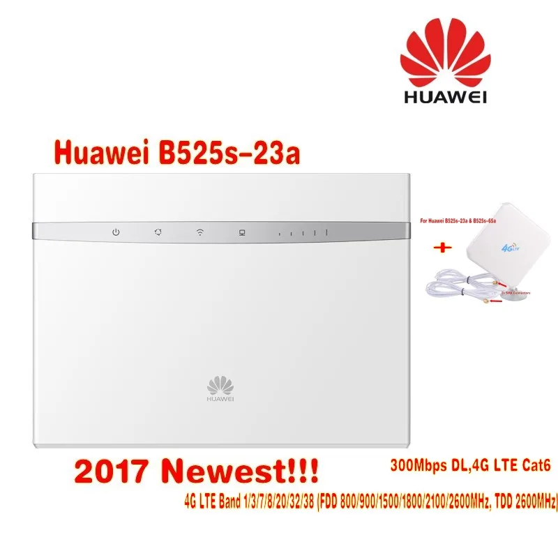 300 м разблокированный Huawei B525 4G LTE WLAN маршрутизатор 35dBi 3G/4G дальний усилитель