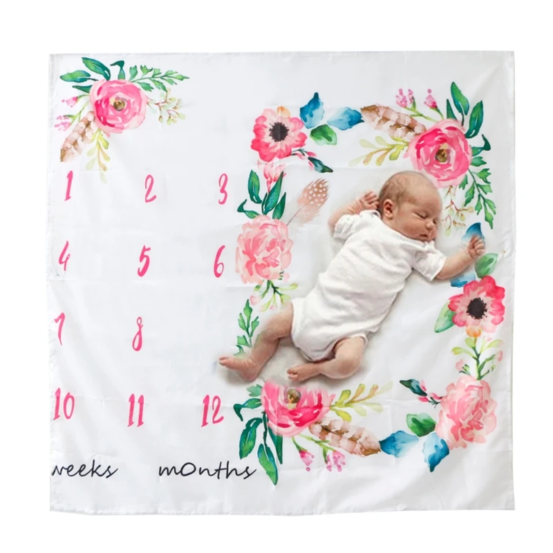 NEW Newborn Baby Watercolor Floral Blankets Unicorn Milestone Blanket Letter Background Cloth Photography Prop Baby Gift
NEW Newborn Baby Watercolor Floral Blankets Unicorn Milestone Blanket Letter Background Cloth Photography Prop Baby Gift
