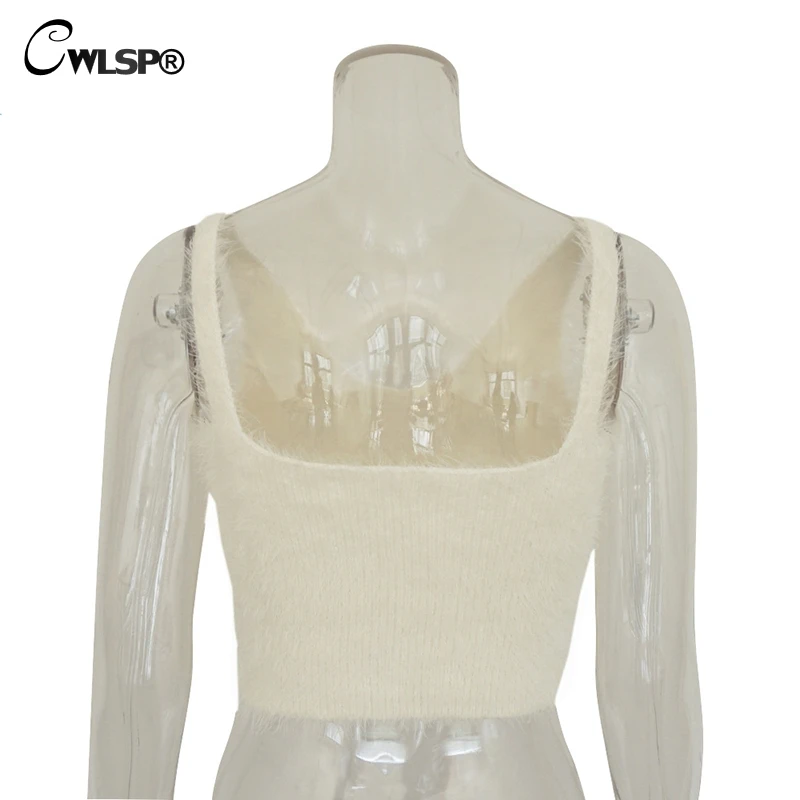 CWLSP Summer Knitted Mohair Camis Sexy Skinny Cropped Short Tops Stretch Tanks Woman's clothes casaco feminino QL4057
CWLSP Summer Knitted Mohair Camis Sexy Skinny Cropped Short Tops Stretch Tanks Woman's clothes casaco feminino QL4057