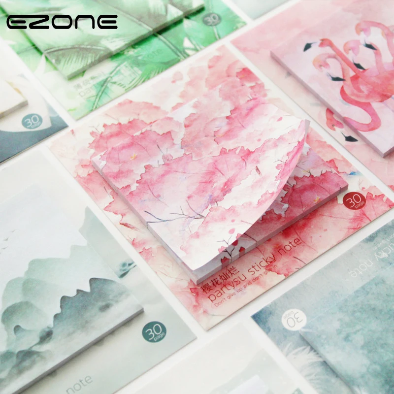 EZONE 30pages Sticky Note Kawaii Sakura/Green Leaves/Flamingo Pattern Sticker Note N times Bookmark Memo Students Stationery
EZONE 30pages Sticky Note Kawaii Sakura/Green Leaves/Flamingo Pattern Sticker Note N times Bookmark Memo Students Stationery