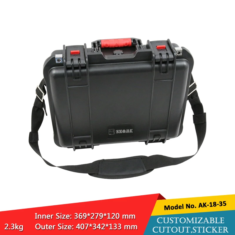 407*342*133mm IP67 ABS waterproof portable Instrument Case with precut foam tool box with handle equipment storage Case
407*342*133mm IP67 ABS waterproof portable Instrument Case with precut foam tool box with handle equipment storage Case