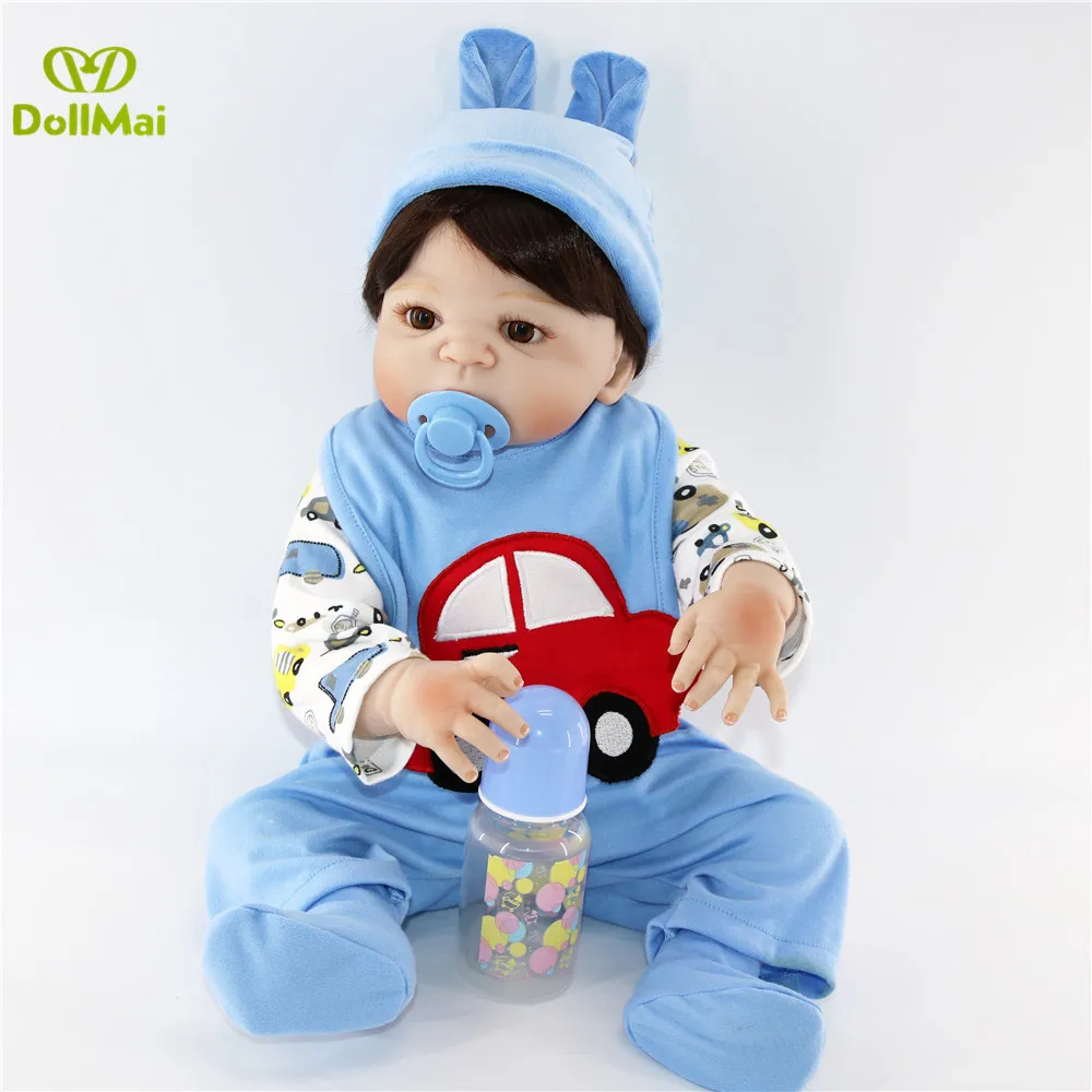 NPK 23" Full Body Silicone Reborn Baby boy reborn doll toy bathe Play House dolls modeling reborn bonecas kids gift doll toy
NPK 23" Full Body Silicone Reborn Baby boy reborn doll toy bathe Play House dolls modeling reborn bonecas kids gift doll toy