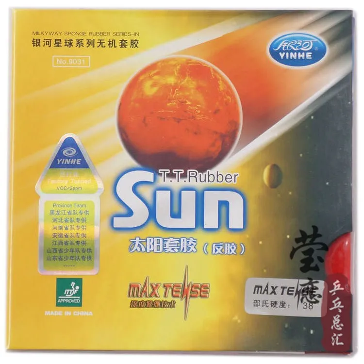 Оригинальная резиновая ракетка для настольного тенниса Galaxy yinhe sun макс. нагрузка
