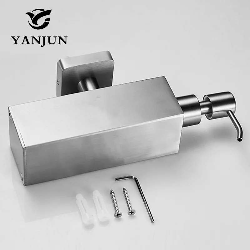 Настенный диспенсер для мыла Yanjun с щеткой из нержавеющей стали 200 мл YJ-2620 |