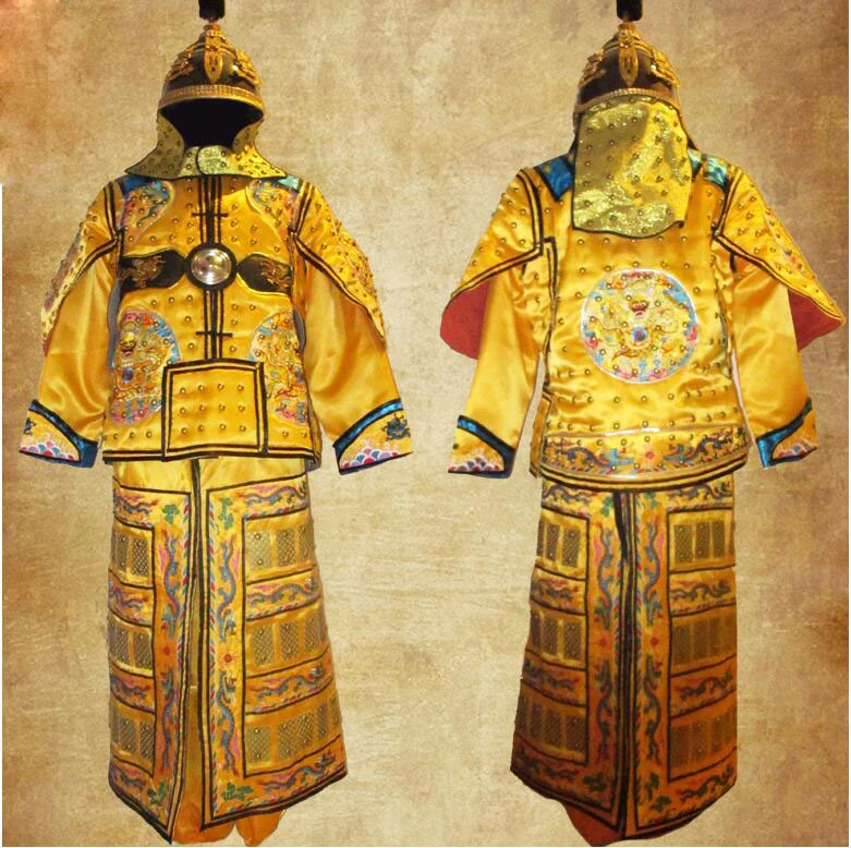 Chinese ancient Leather Copper Dragon general Helmet Armor Corselet Kui Jia Outfit Qing Dynasty Clothes armor Manchu flag armor
Chinese ancient Leather Copper Dragon general Helmet Armor Corselet Kui Jia Outfit Qing Dynasty Clothes armor Manchu flag armor