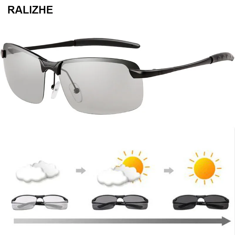 Photochromic Sunglasses Polarized Lens Metal Frame Male Discoloration Sun Glasses Brand Designer Driving Goggles For Men Sport
Photochromic Sunglasses Polarized Lens Metal Frame Male Discoloration Sun Glasses Brand Designer Driving Goggles For Men Sport