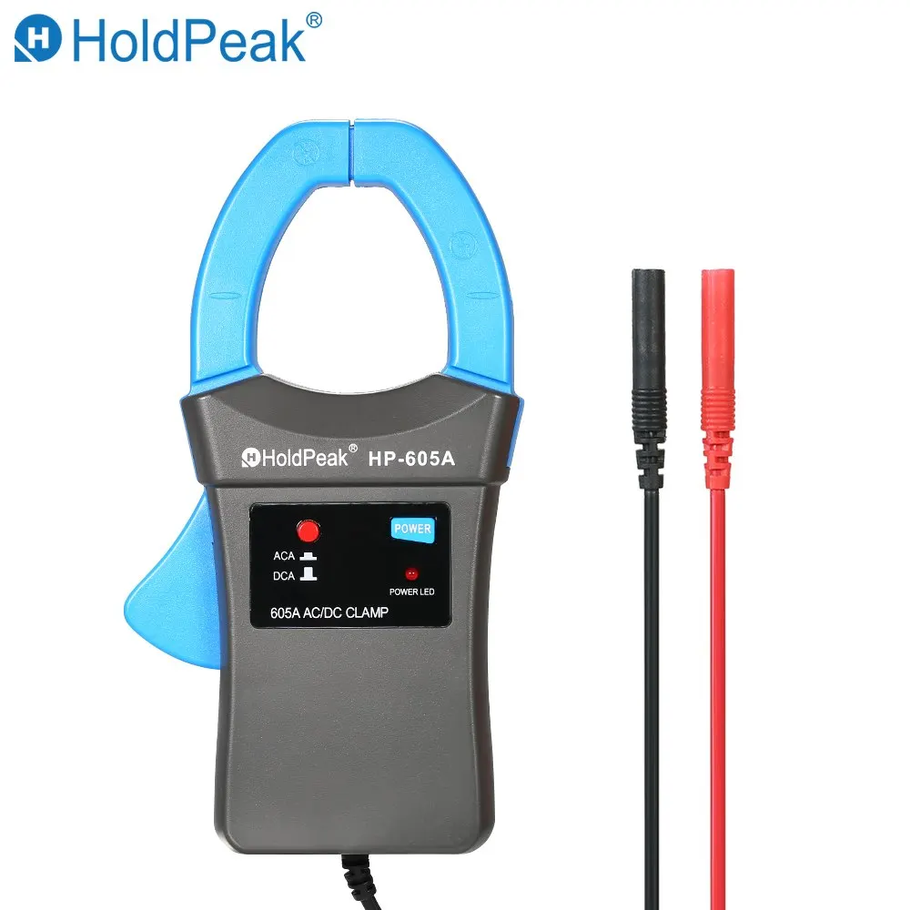 HoldPeak цифровой клещи 600A DC/AC токовый Зажим адаптер зажим-на мультиметр Амперметр с