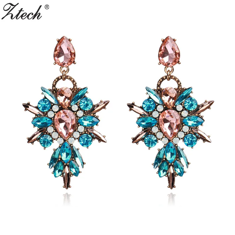 Ztech Luxury Starburst Pendant 10 Colors Crystal Drop Earrings Big Flower Statement Earrings Party Wedding Jewelry Brincos
Ztech Luxury Starburst Pendant 10 Colors Crystal Drop Earrings Big Flower Statement Earrings Party Wedding Jewelry Brincos