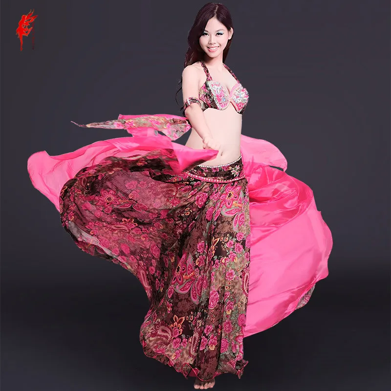 new belly dance clothes senior women belly dance set 4pcs bra+printing skirt+2 arm girls belly dance clothes set S/M/L
new belly dance clothes senior women belly dance set 4pcs bra+printing skirt+2 arm girls belly dance clothes set S/M/L