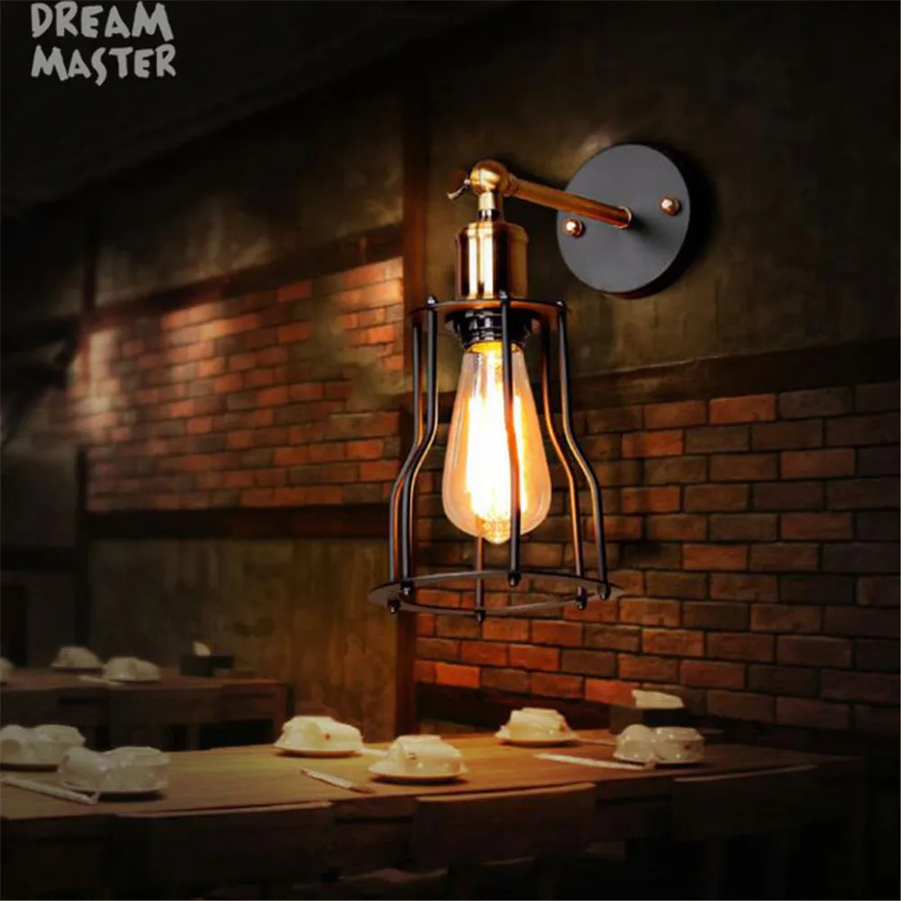 Loft Vintage Wall Lamps American Industrial Wall Light Edison Light 40W E27 Bedside Wall Fixtures Home Decoration Lighting
Loft Vintage Wall Lamps American Industrial Wall Light Edison Light 40W E27 Bedside Wall Fixtures Home Decoration Lighting
