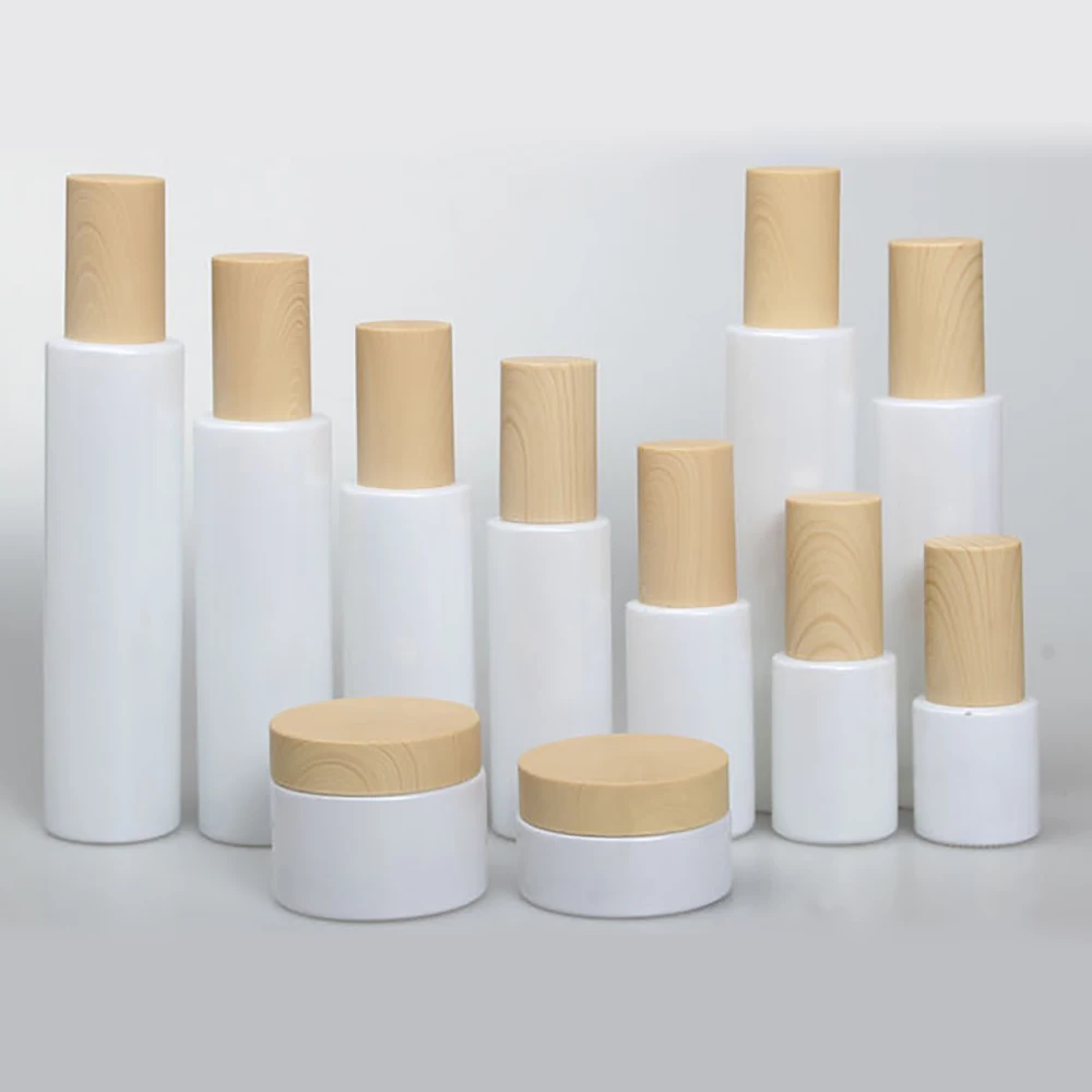100PCS/LOT 30ml glass bottle with pump, 1oz cosmetic container cream bottle with wood grain cover
100PCS/LOT 30ml glass bottle with pump, 1oz cosmetic container cream bottle with wood grain cover