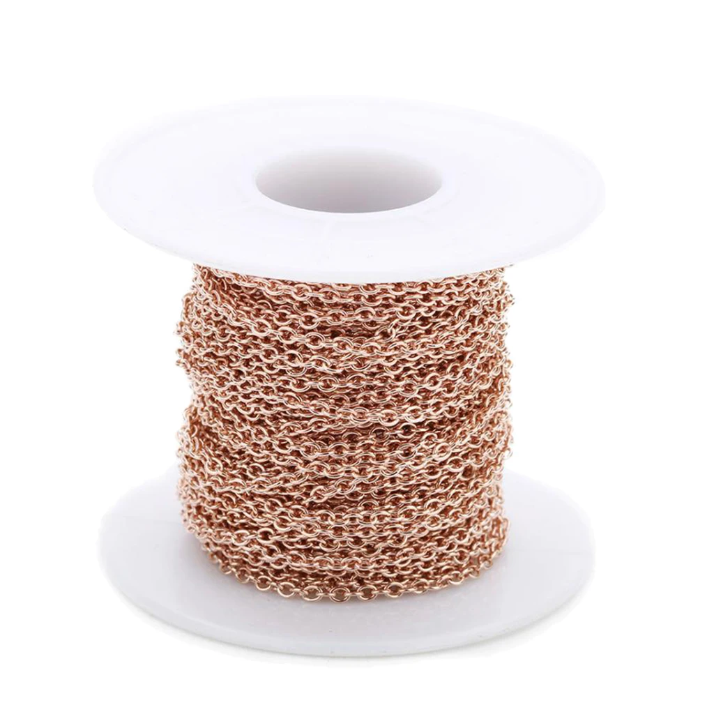 9m Rose Gold Stainless Steel Cross Cable Chains Accessories for DIY Necklace Jewelry Makings
9m Rose Gold Stainless Steel Cross Cable Chains Accessories for DIY Necklace Jewelry Makings