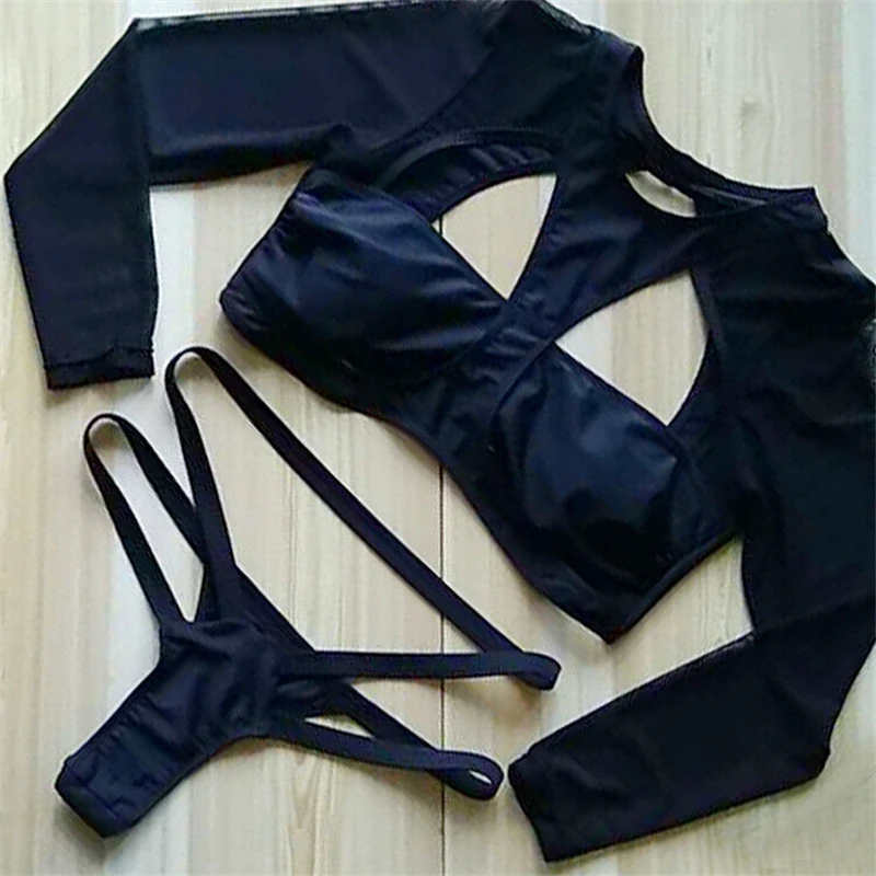 Women Swimming Suit Summer Women Long Sleeve Padded Push-up Bra Bikini Set Swimsuit Mesh Swimwear Beachwear Bathing Suit Bikinis
Women Swimming Suit Summer Women Long Sleeve Padded Push-up Bra Bikini Set Swimsuit Mesh Swimwear Beachwear Bathing Suit Bikinis
