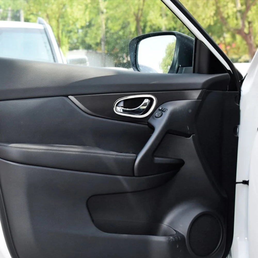 Car Chrome Inner Door Handle Bowl Trim Sticker for Nissan X-trail Xtrail T32 Rogue for Nissan Qashqai J11 2014 - 2018
Car Chrome Inner Door Handle Bowl Trim Sticker for Nissan X-trail Xtrail T32 Rogue for Nissan Qashqai J11 2014 - 2018