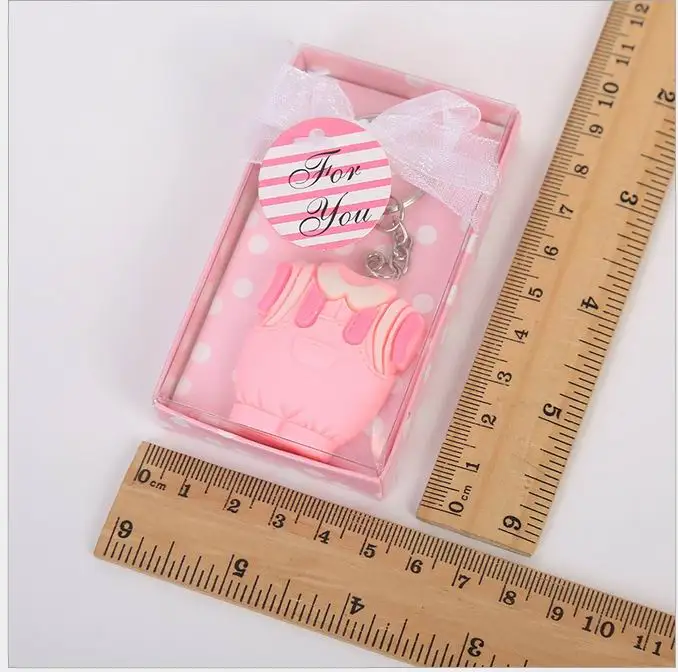50pcs/lot Baby Shower Gift Cute Resin Baby Clothes Key Chain Blue Keychain for boy pink for girl
50pcs/lot Baby Shower Gift Cute Resin Baby Clothes Key Chain Blue Keychain for boy pink for girl