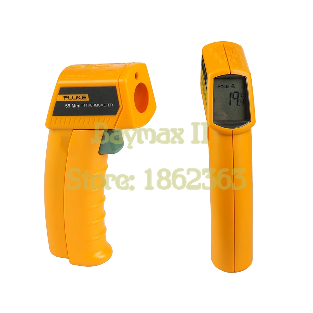 

Fluke 59 mini Non-Contact Digital Laser Temperature Gun IR Infrared Thermometer Sight -18~275C(0~525F) Emissivity 0.95 8:1