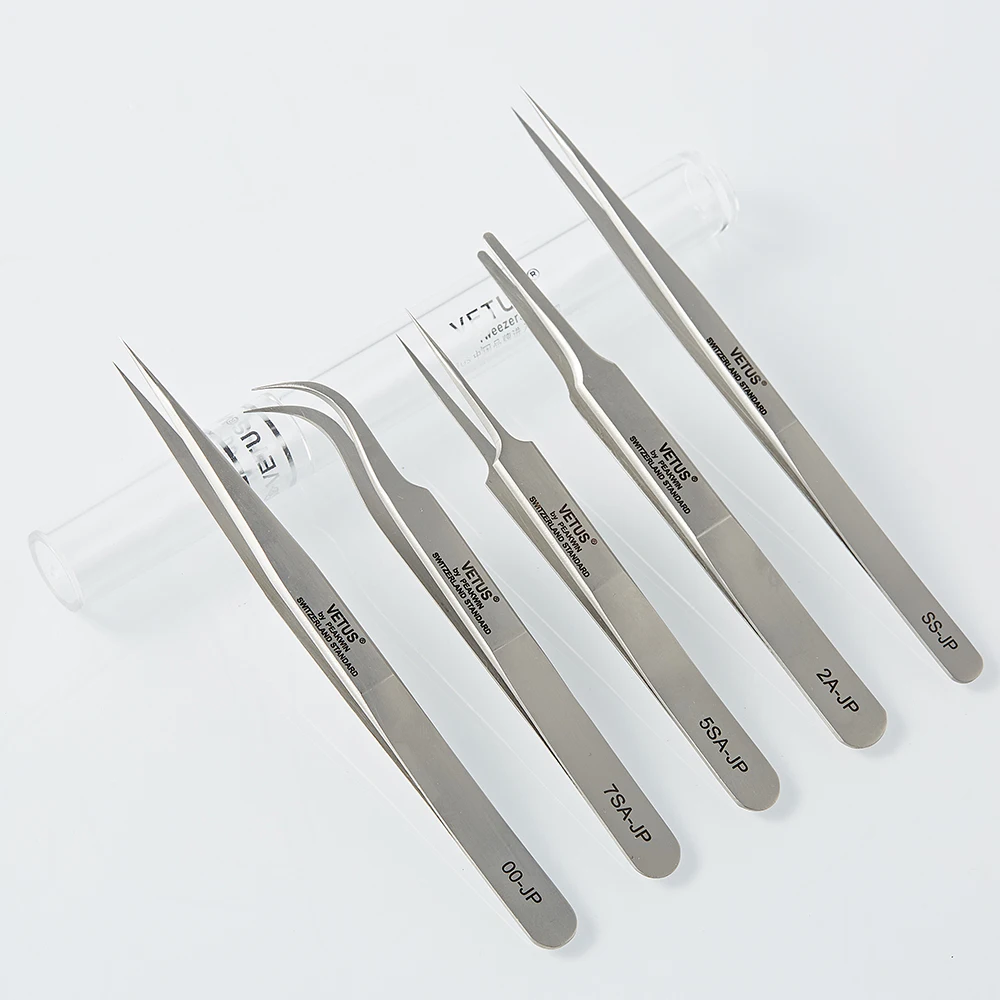Vetus Super Precision Professional Pincet Tweezer Tool Stainless Steel Pincette Eyelashes Tweezers Eyelash Extension Set Vetus
Vetus Super Precision Professional Pincet Tweezer Tool Stainless Steel Pincette Eyelashes Tweezers Eyelash Extension Set Vetus